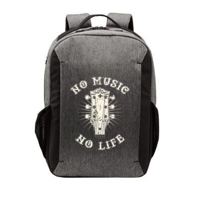 No Music No Life Music Lover Rhythm And Passion Retro Vector Backpack