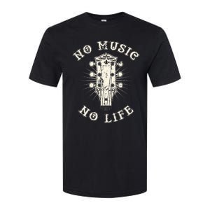 No Music No Life Music Lover Rhythm And Passion Retro Softstyle CVC T-Shirt