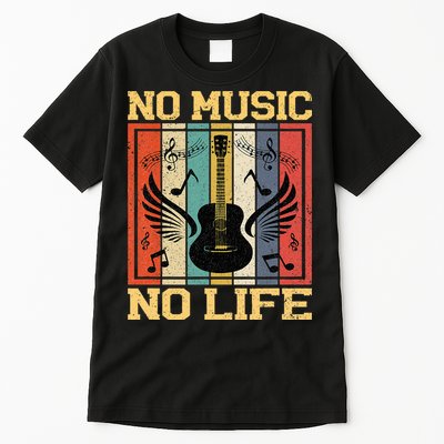 No Music No Life Musical Notes Musician Tall T-Shirt