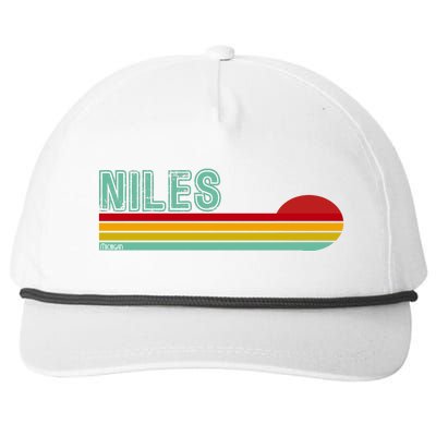 Niles Michigan Snapback Five-Panel Rope Hat