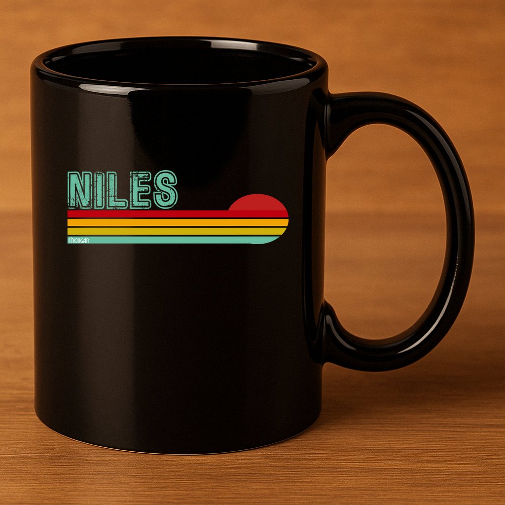 Niles Michigan 11oz C Handle Ceramic Mug