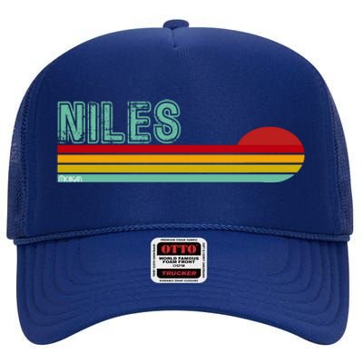 Niles Michigan High Crown Mesh Back Trucker Hat