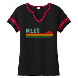 Niles Michigan Ladies Halftime Notch Neck Tee