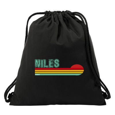 Niles Michigan Drawstring Bag