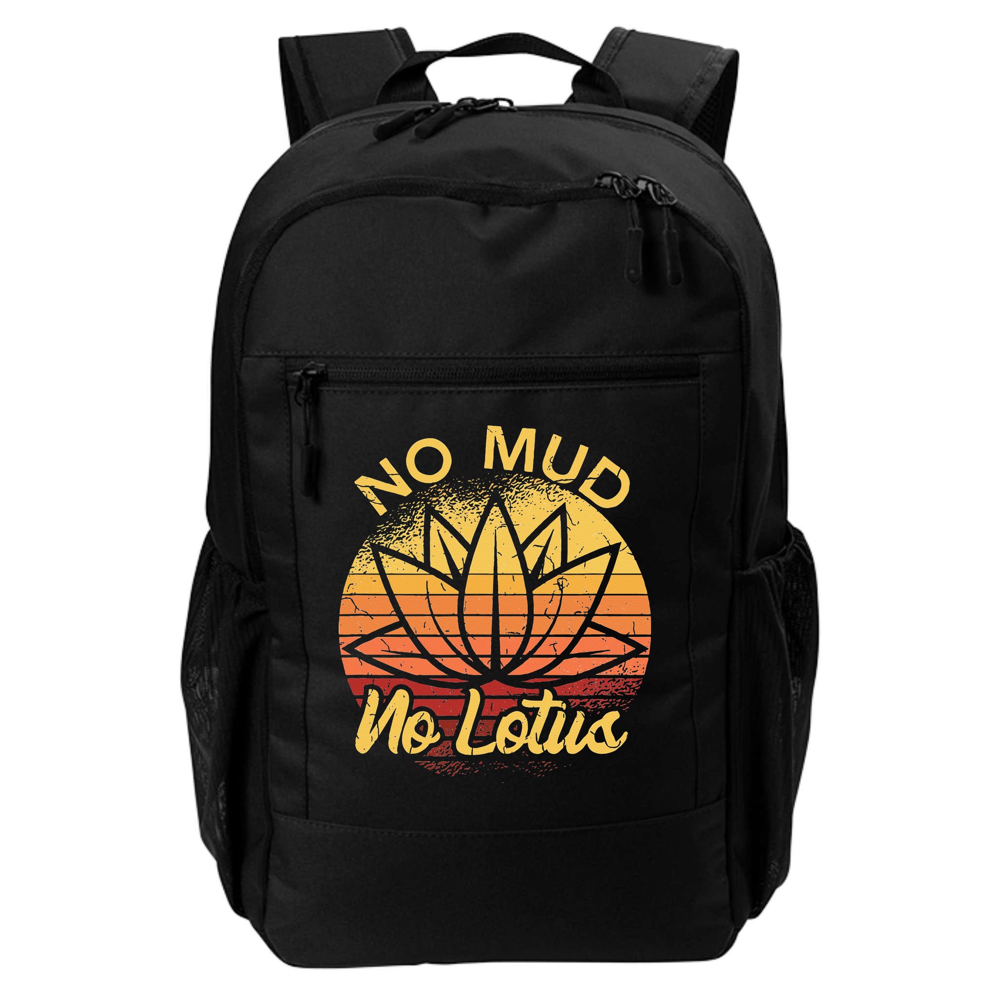 No Mud No Lotus Flower Yoga Meditation Spiritual Gift Backpack