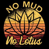No Mud No Lotus Flower Yoga Meditation Spiritual Gift Zip Tote Bag