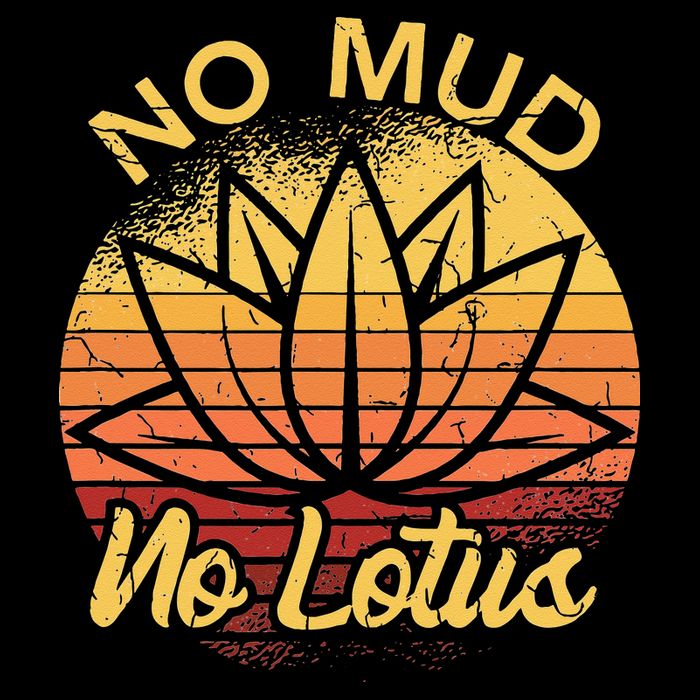 No Mud No Lotus Flower Yoga Meditation Spiritual Gift Zip Tote Bag