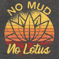 No Mud No Lotus Flower Yoga Meditation Spiritual Gift Vector Backpack