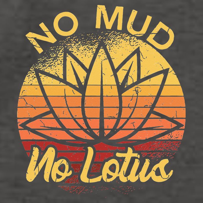 No Mud No Lotus Flower Yoga Meditation Spiritual Gift Vector Backpack
