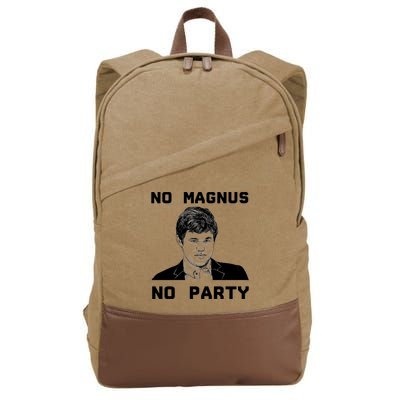 No Magnus No Party Cotton Canvas Backpack
