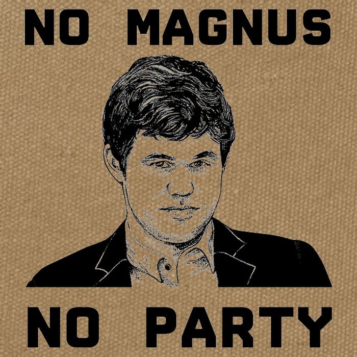 No Magnus No Party Cotton Canvas Backpack