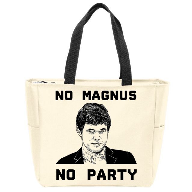 No Magnus No Party Zip Tote Bag