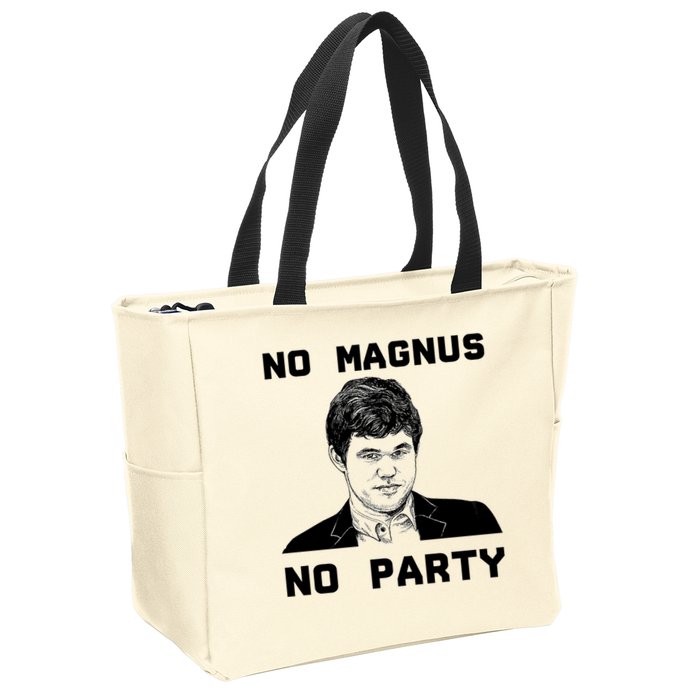 No Magnus No Party Zip Tote Bag