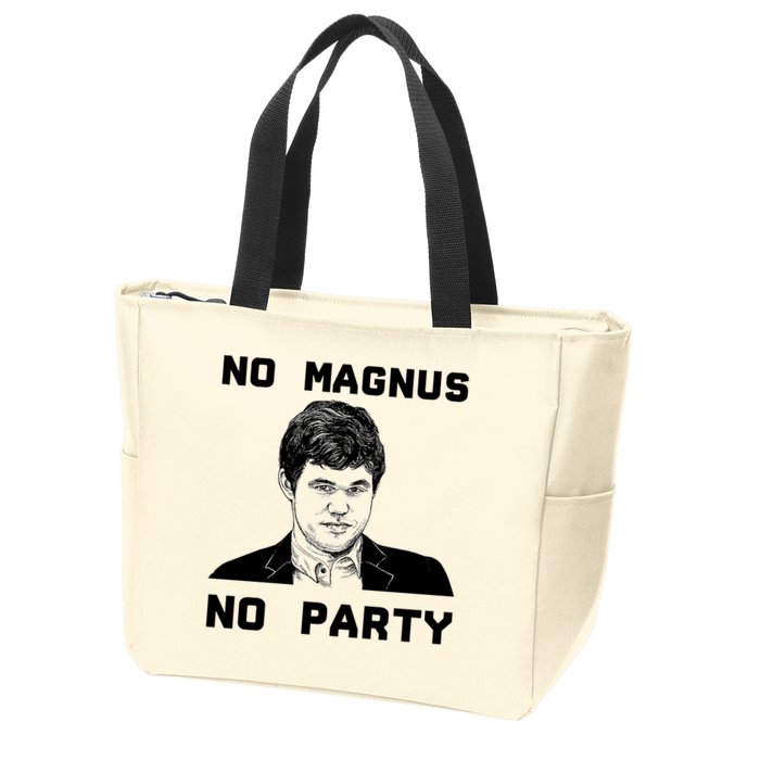 No Magnus No Party Zip Tote Bag