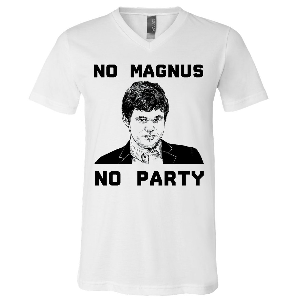 No Magnus No Party V-Neck T-Shirt