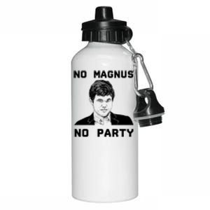 No Magnus No Party Aluminum Water Bottle