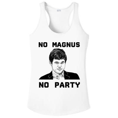 No Magnus No Party Ladies PosiCharge Competitor Racerback Tank