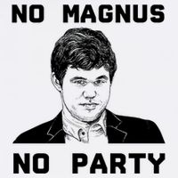 No Magnus No Party Magnet