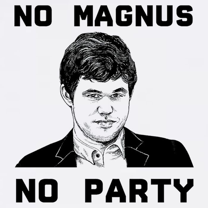 No Magnus No Party Magnet