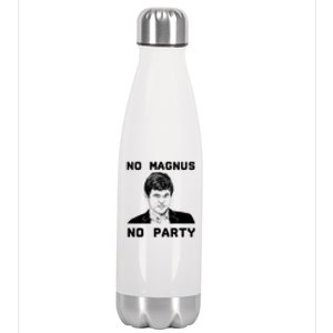 No Magnus No Party Stainless Steel Insulated Water Bottle