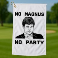 No Magnus No Party Golf Towel