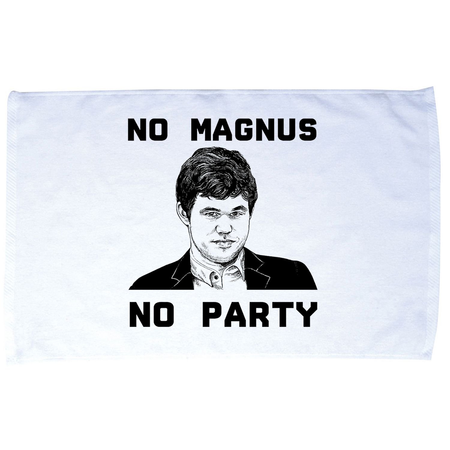 No Magnus No Party Microfiber Hand Towel