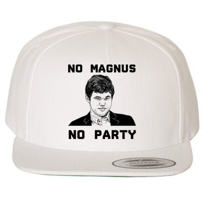 No Magnus No Party Wool Snapback Cap