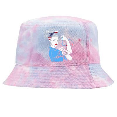 Nurse Mom Nurse Wife Classic Mother's Day Gift Tie-Dyed Bucket Hat