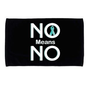 No Means No Sexual Assault Awareness Month Gift Microfiber Hand Towel