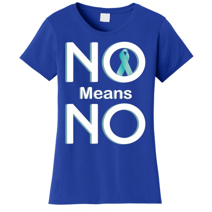 No Means No Sexual Assault Awareness Month Gift Women's T-Shirt