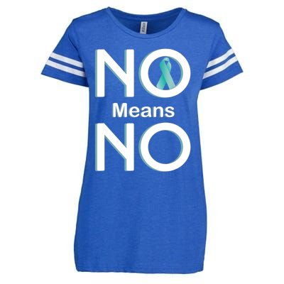 No Means No Sexual Assault Awareness Month Gift Enza Ladies Jersey Football T-Shirt