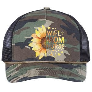 Nurse Mom Nurses Week Wife Nurse Her Mom Life Mother's Day Funny Retro Rope Trucker Hat Cap