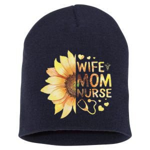 Nurse Mom Nurses Week Wife Nurse Her Mom Life Mother's Day Funny Short Acrylic Beanie