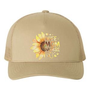 Nurse Mom Nurses Week Wife Nurse Her Mom Life Mother's Day Funny Yupoong Adult 5-Panel Trucker Hat