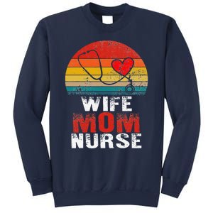 Nurse Mom Nurses Week Wife Nurse Her Mom Life Mother's Day Sweatshirt