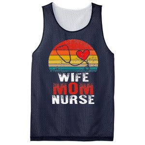 Nurse Mom Nurses Week Wife Nurse Her Mom Life Mother's Day Mesh Reversible Basketball Jersey Tank