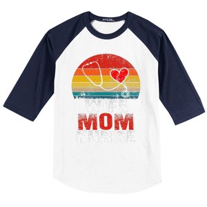 Nurse Mom Nurses Week Wife Nurse Her Mom Life Mother's Day Baseball Sleeve Shirt