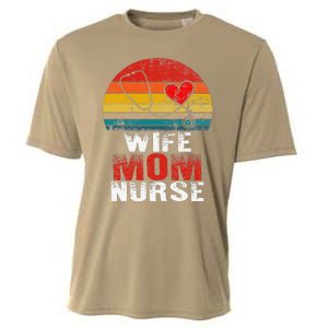 Nurse Mom Nurses Week Wife Nurse Her Mom Life Mother's Day Cooling Performance Crew T-Shirt