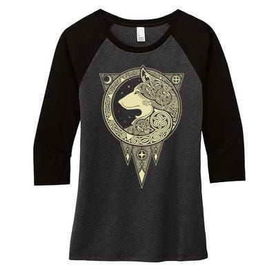 Norse Mythology Women's Tri-Blend 3/4-Sleeve Raglan Shirt