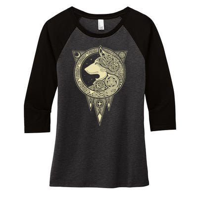 Norse Mythology Women's Tri-Blend 3/4-Sleeve Raglan Shirt