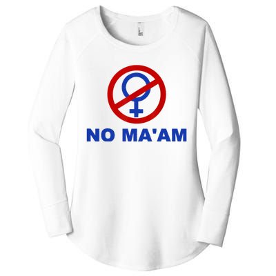 No Maam No Maam Women's Perfect Tri Tunic Long Sleeve Shirt