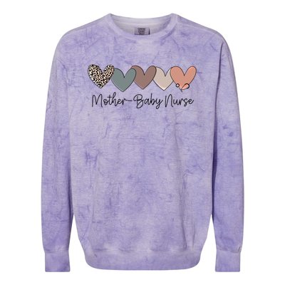 Novelty Mother Nurse Life Heart Love Nurse Week Gift Colorblast Crewneck Sweatshirt