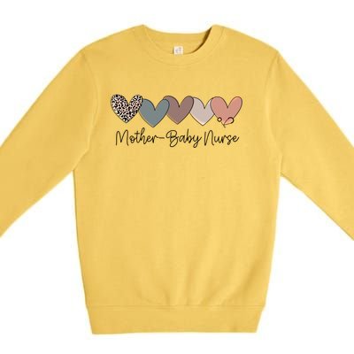 Novelty Mother Nurse Life Heart Love Nurse Week Gift Premium Crewneck Sweatshirt