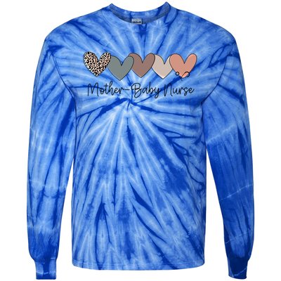 Novelty Mother Nurse Life Heart Love Nurse Week Gift Tie-Dye Long Sleeve Shirt