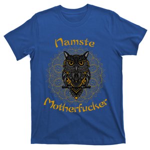 Namaste Motherfucker Owl Lotus Hand Fatima Yoga Gift T-Shirt