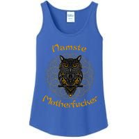 Namaste Motherfucker Owl Lotus Hand Fatima Yoga Gift Ladies Essential Tank