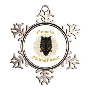 Namaste Motherfucker Owl Lotus Hand Fatima Yoga Gift Metallic Star Ornament