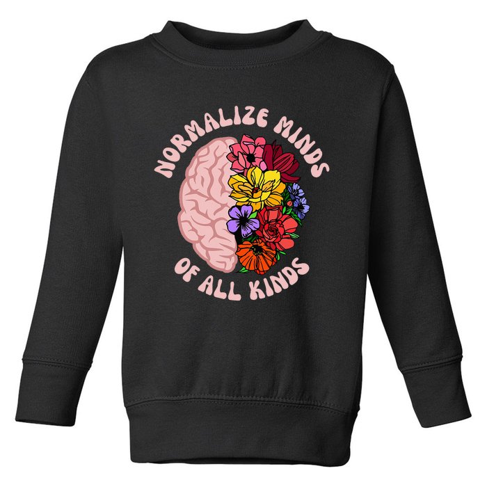 Normalize Minds Of All Kinds Autism Awareness Toddler Sweatshirt