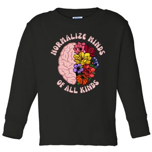 Normalize Minds Of All Kinds Autism Awareness Toddler Long Sleeve Shirt