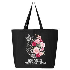 Normalize Minds Of All Kinds Autism Neurodiversity Inclusion 25L Jumbo Tote